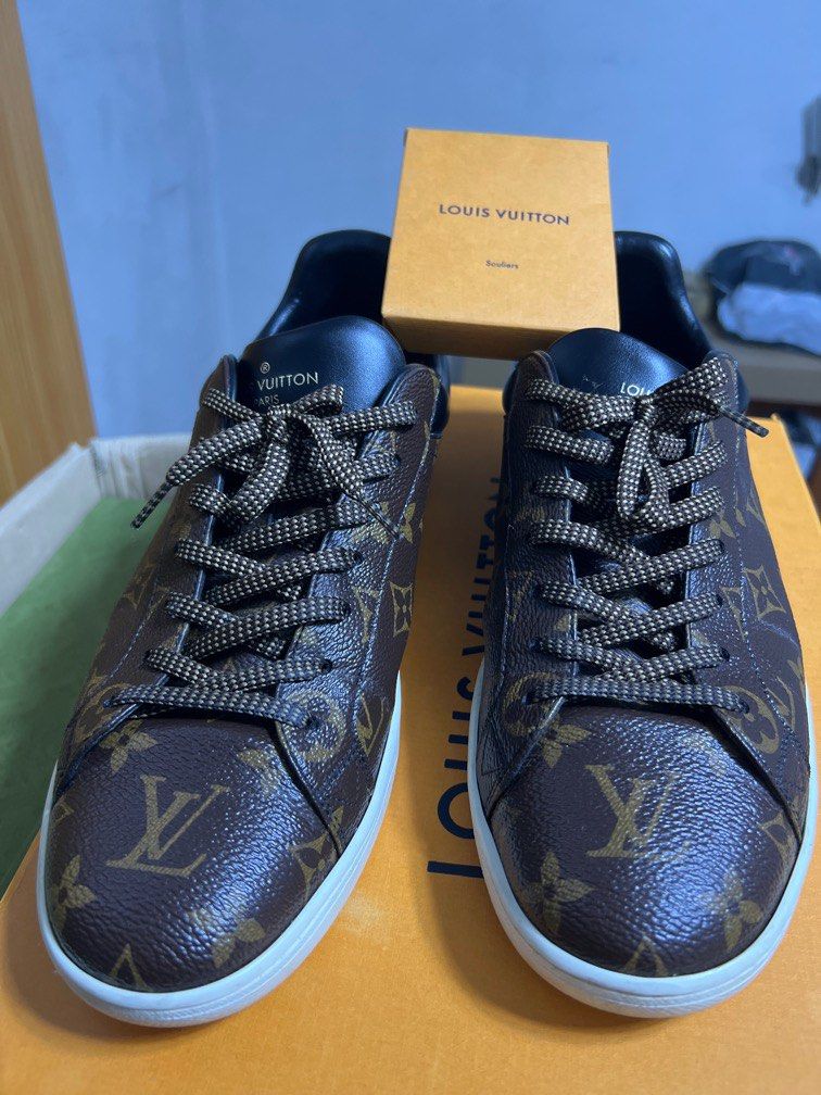 100% Auth. Louis Vuitton Eclipse Sneakers Monogram Men Size 6.5