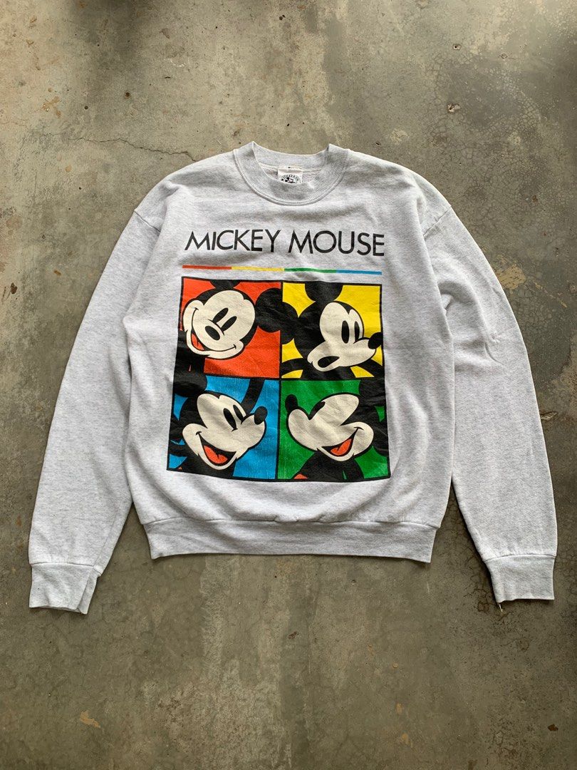 Vintage mickey sale mouse sweatshirt 90s