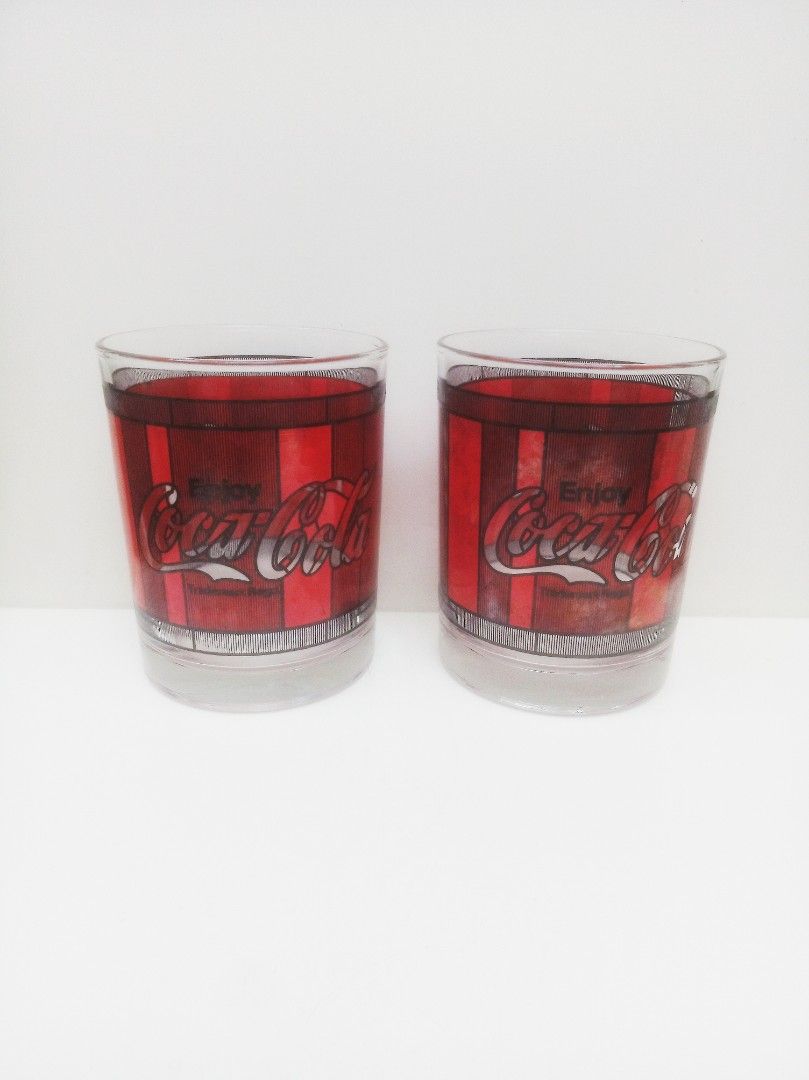 Vintage coca cola drinking glasses kitchen appliances di carousell