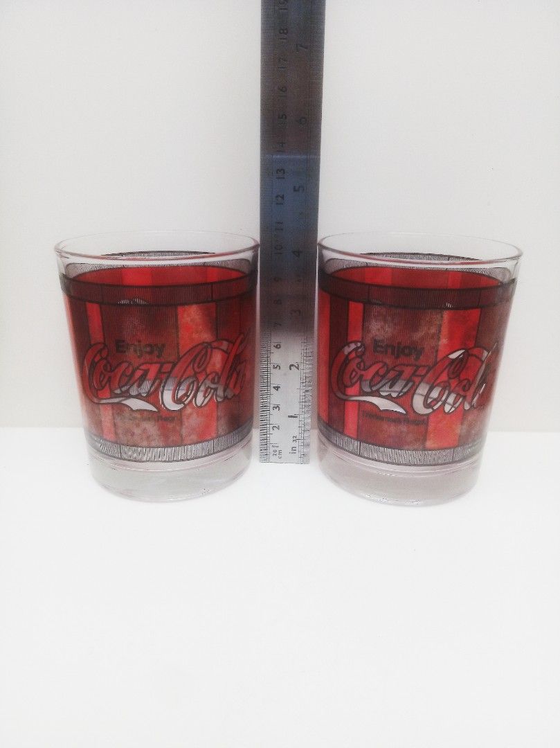 Vintage coca cola drinking glasses kitchen appliances di carousell