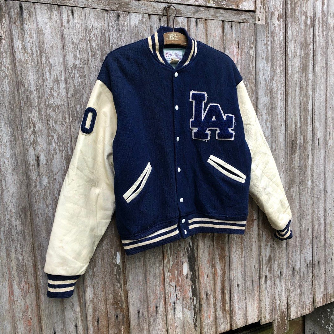 Vintage LA dodgers varsity jacket, Men's Fashion, Coats, Jackets