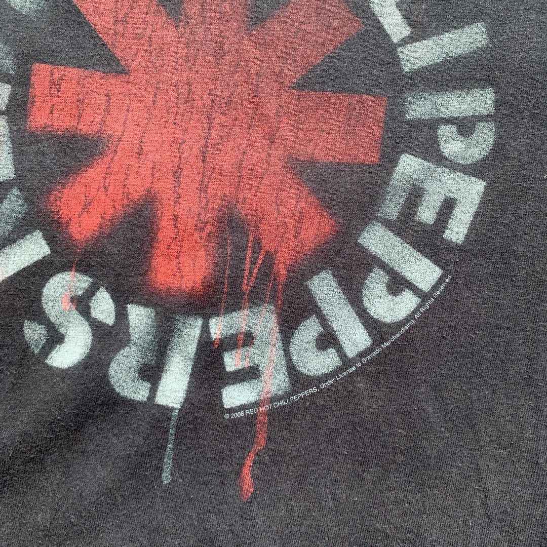 Vintage Red Hot Chilli Peppers Band Tee Shirt, Men's Fashion, Tops