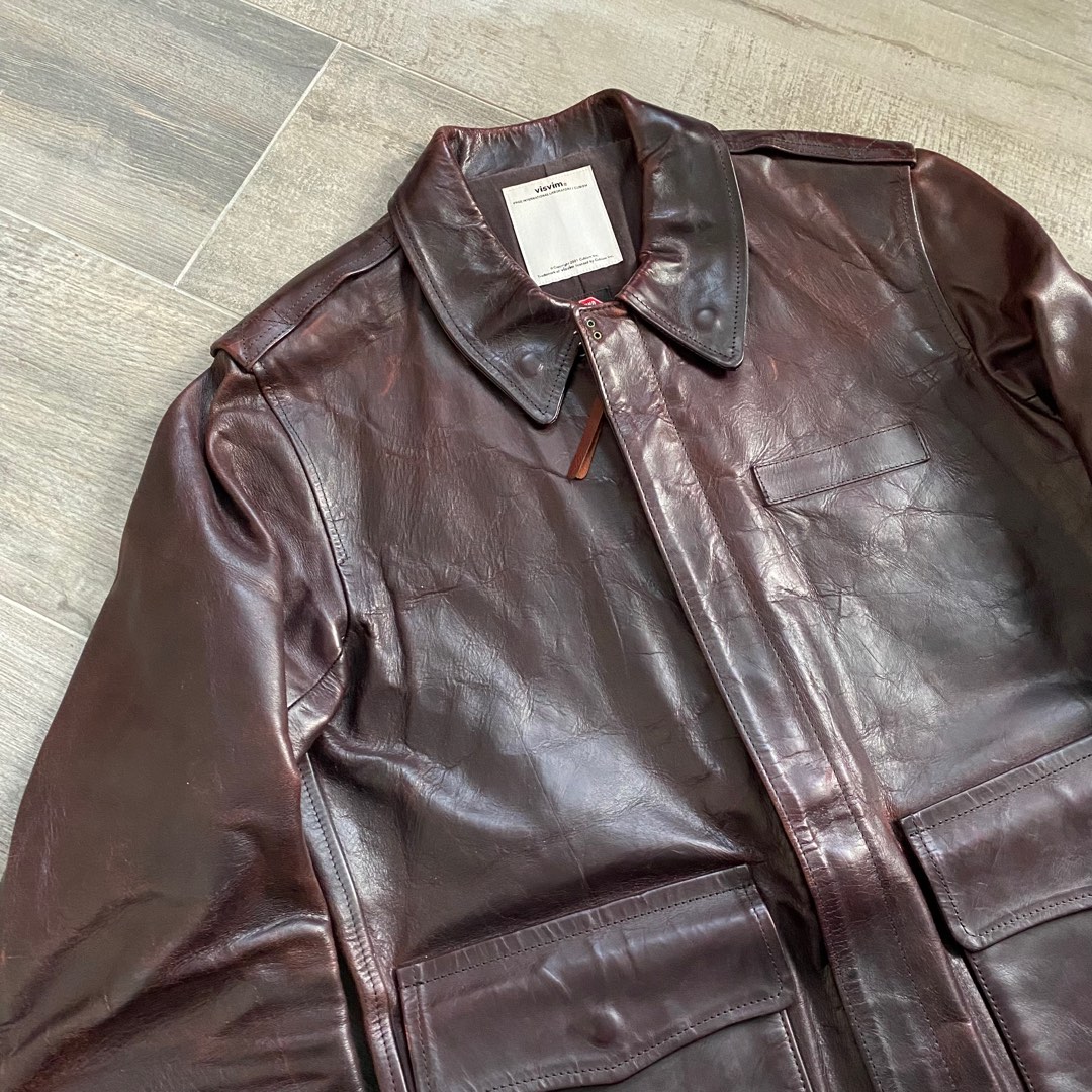 VISVIM ELMENDORF LEATHER A2 BOMBER JACKET JAPAN