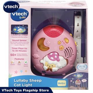 Vtech Lullaby Sheep Cot Projector Baby Toddler Toy - Pink