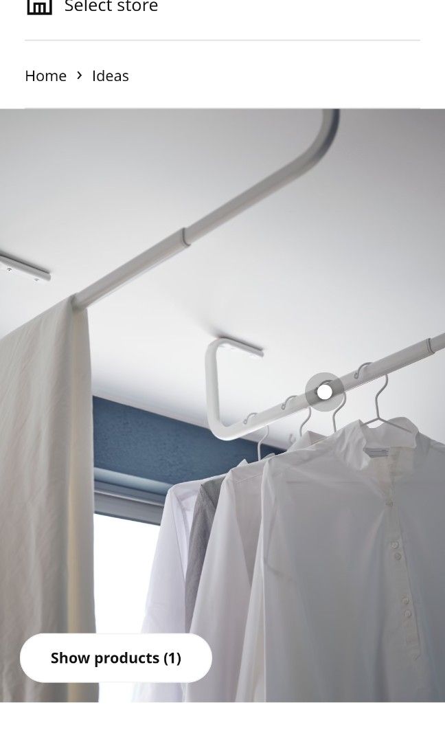 Wall clothes bar IKEA, Furniture & Home Living, Home Decor, Other Home