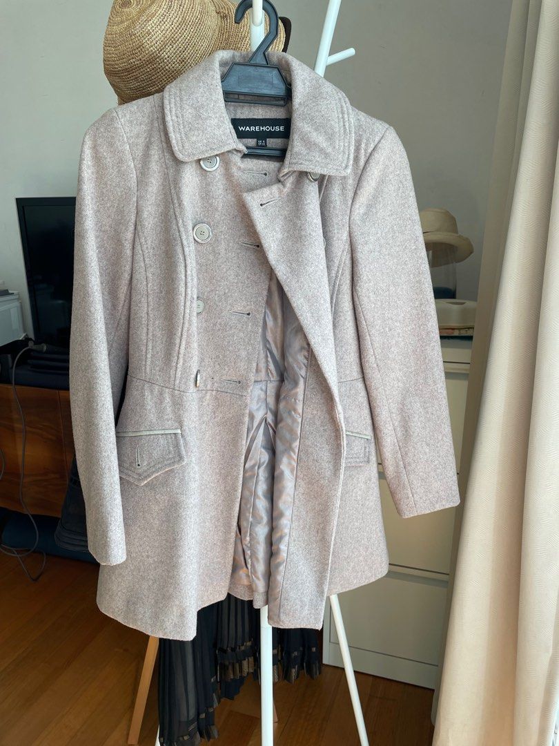Warehouse double breasted top coat