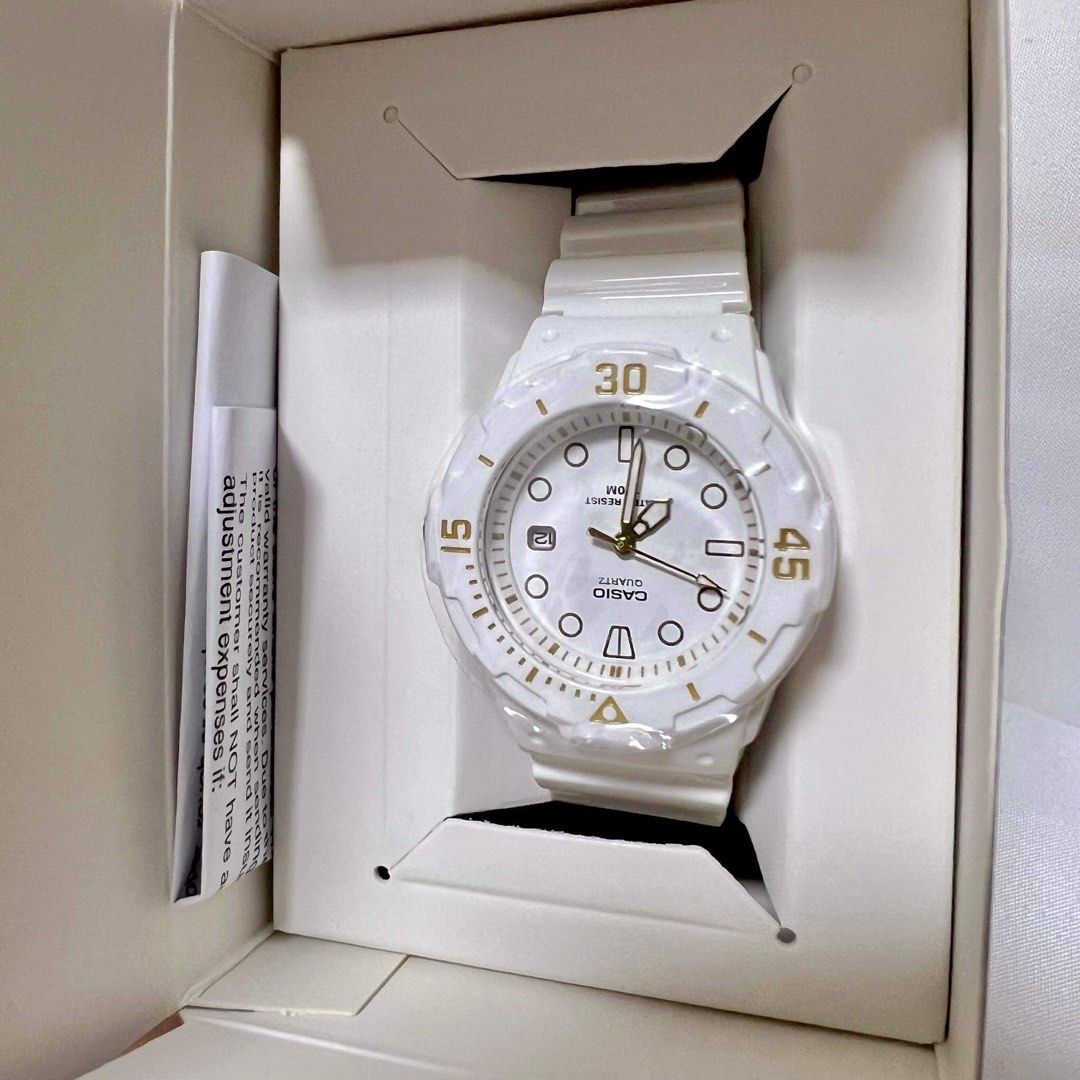 White Casio Watch, Women's Fashion, Watches & Accessories, Watches on ...