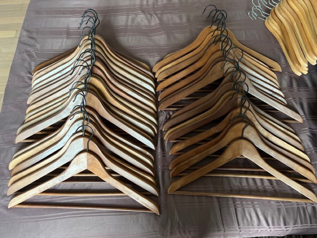 Wooden hangers from ikea, Furniture & Home Living, Home Improvement & Organisation, Hooks