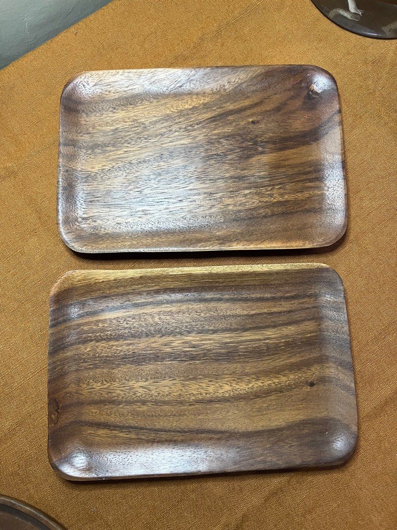 Wooden Plates Rectangular, Furniture & Home Living, Kitchenware ...