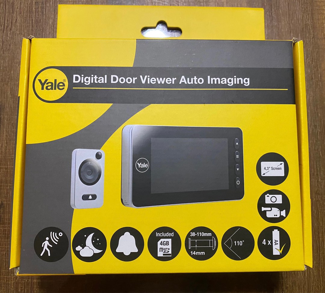 Yale Digital Door Viewer, Furniture & Home Living, Security & Locks