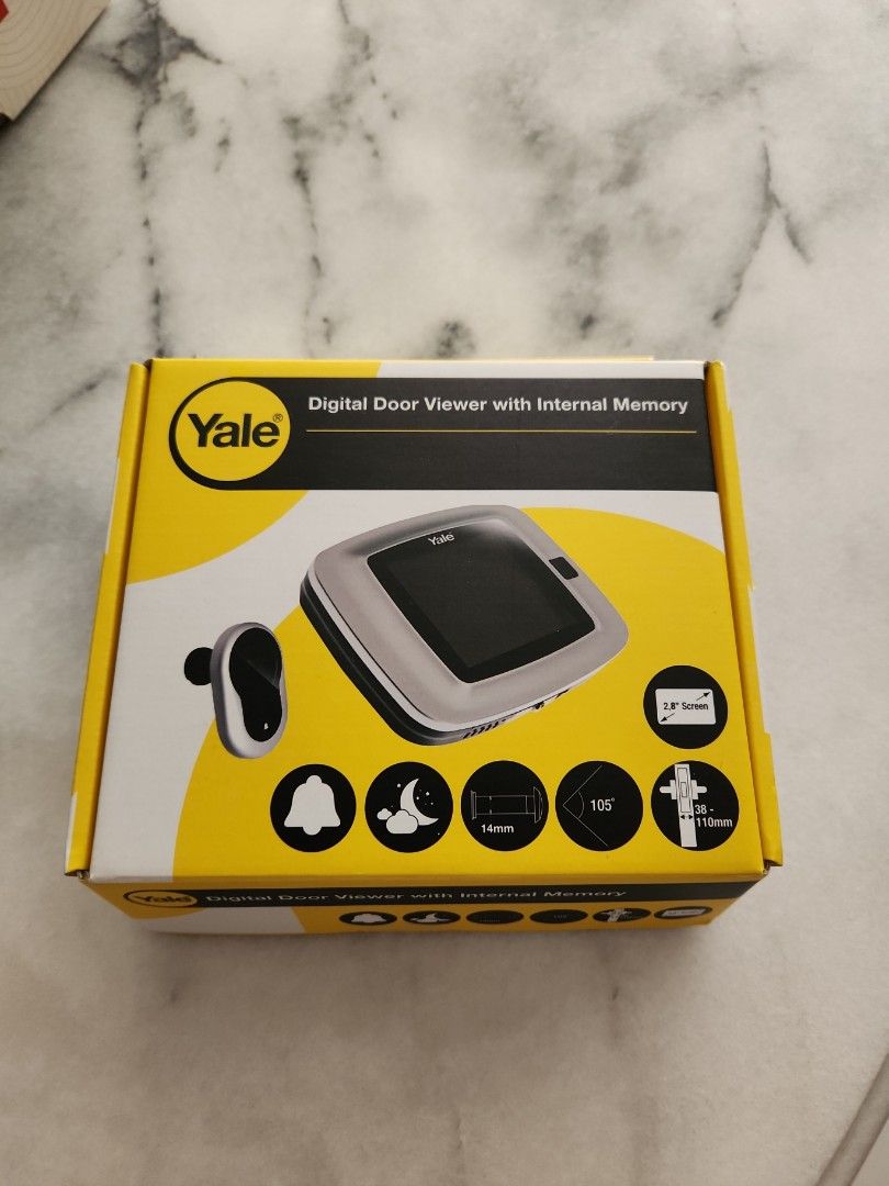 Yale Digital Door Viewer with Internal Memory, Furniture & Home Living