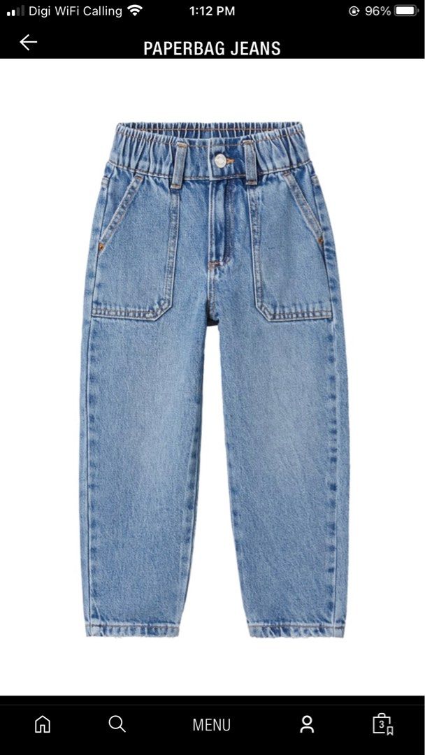 Paperbag jeans kids sales