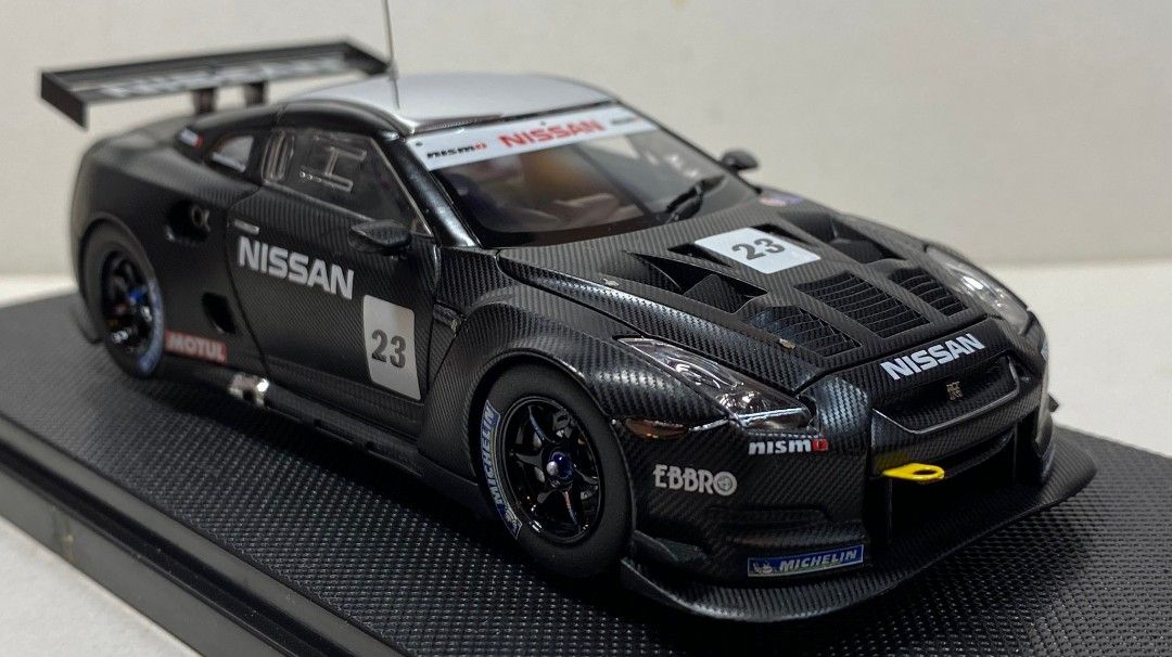 Ebbro 1/43 - Nissan GT-R R35 2007 Noire - Miniature Collection - Occasion
