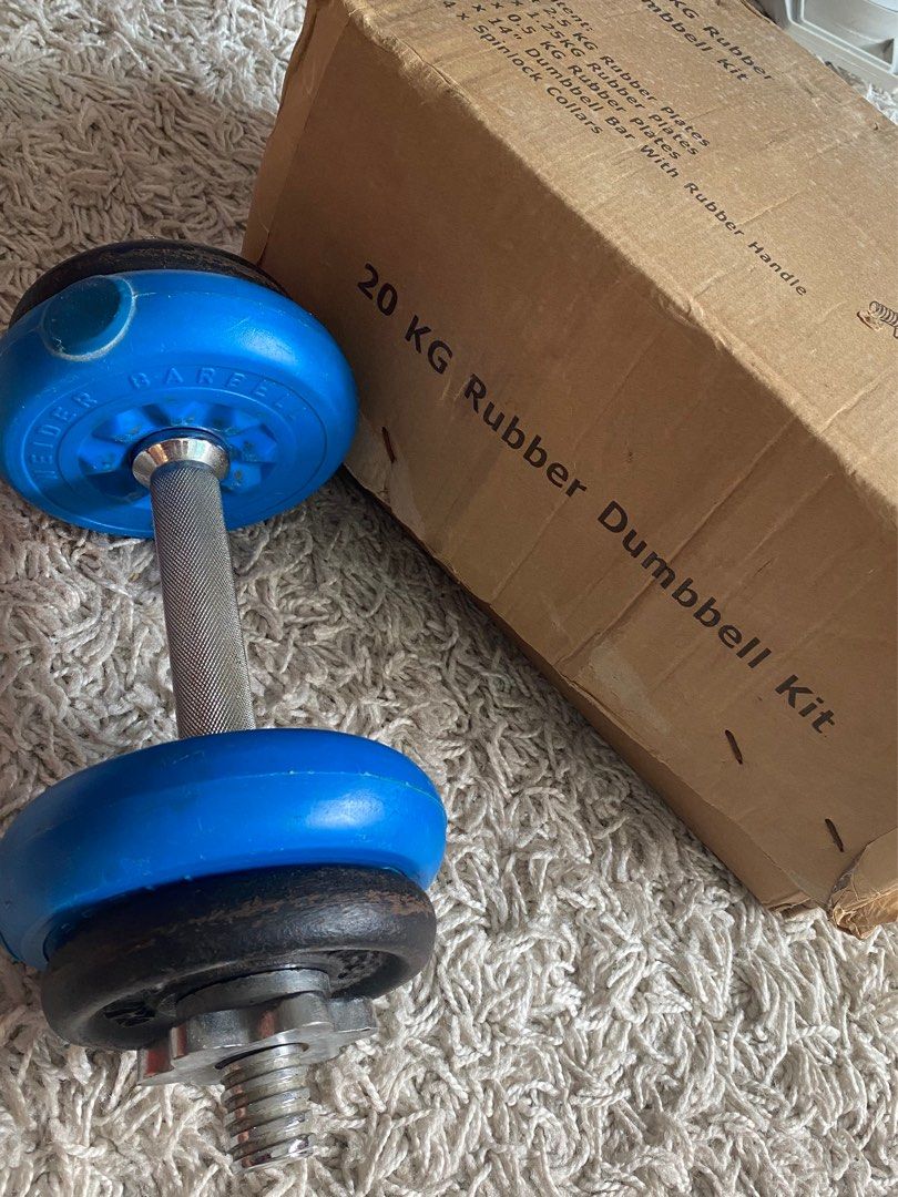 20 Kg Dumbbell Kit with 1 2m Dumbbell Bar Sports Equipment 20-kg-dumbbell-kit-with-1-2m-dumbbell-bar-sports-equipment