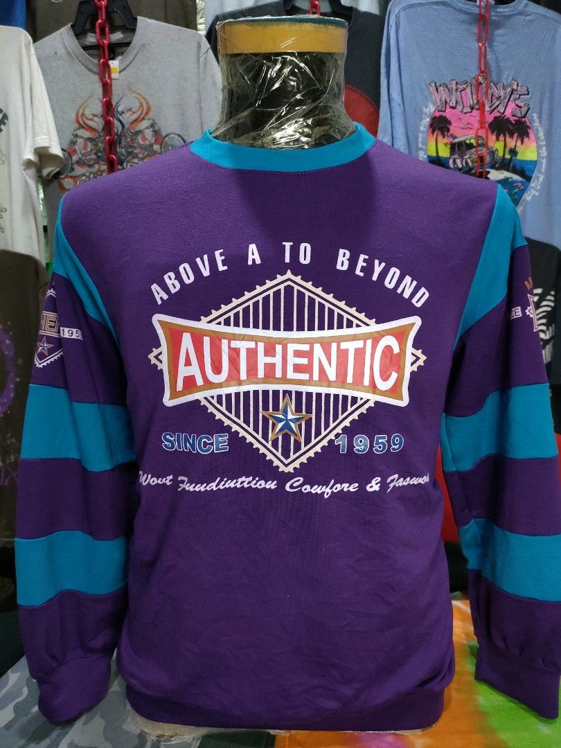 Above and beyond shop authentic purple sweatshirt