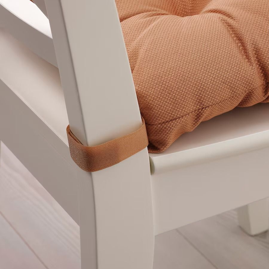 MALINDA Chair pad, light beige, 16/14x15x3 - IKEA