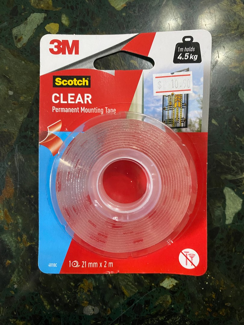 3M Permanent Mounting Tape, Furniture & Home Living, Home Improvement