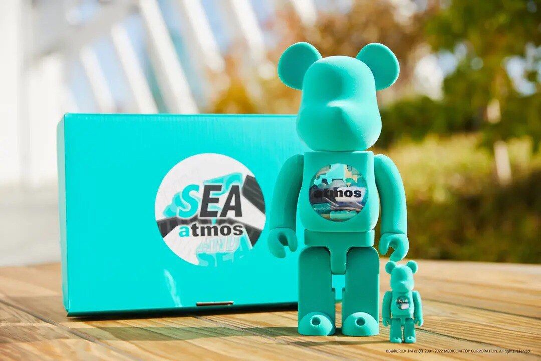 BE@RBRICK atmos x WIND AND SEA 100% 400%-