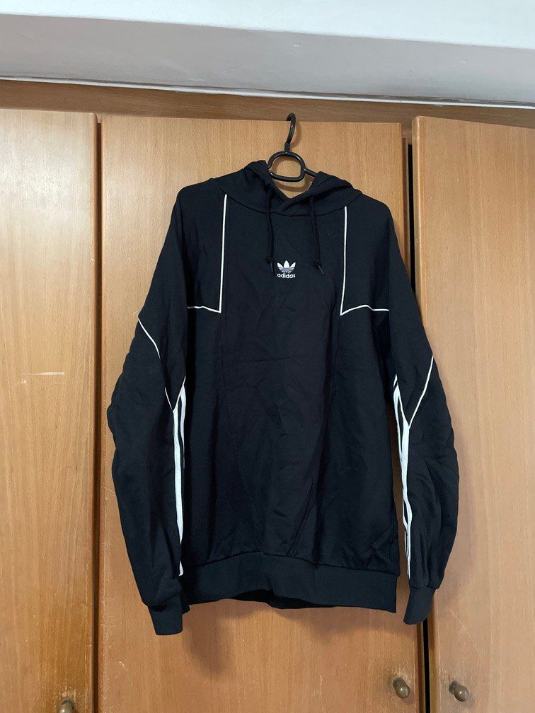 Adidas big hotsell trefoil abstract hoodie