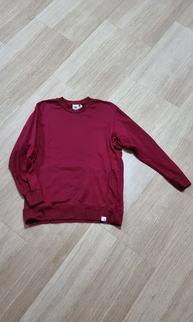 Maroon on sale adidas pullover