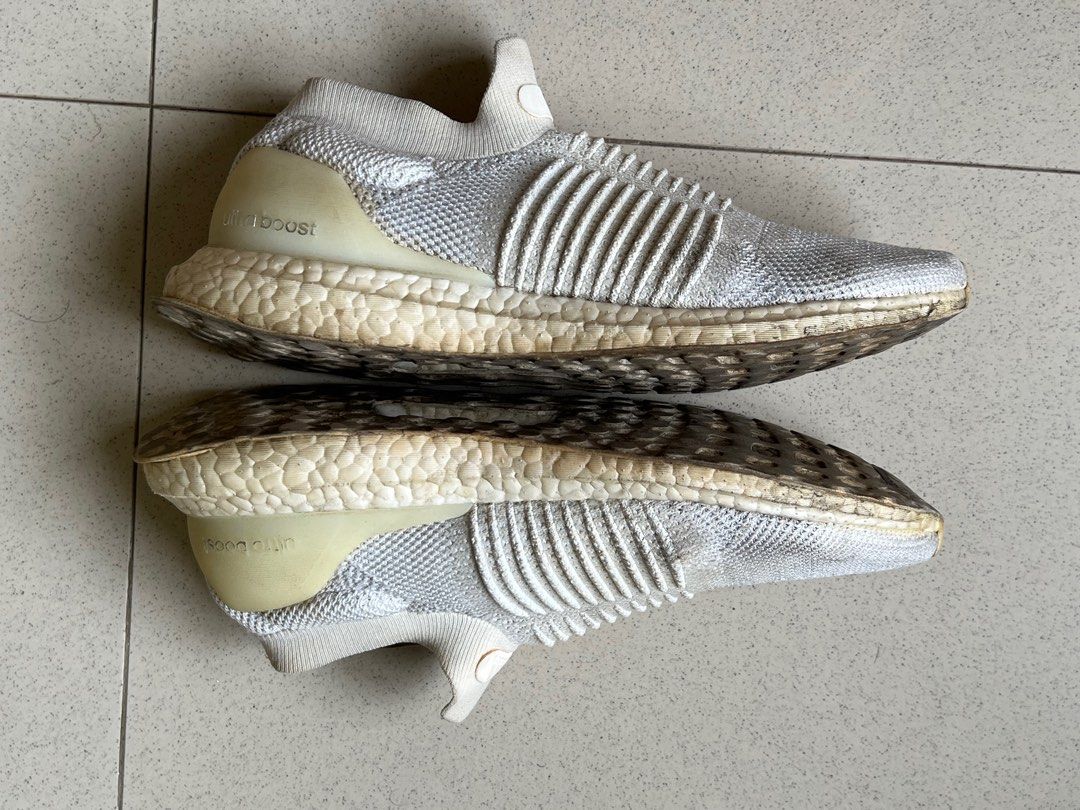Adidas ultra boost laceless chalk cheap