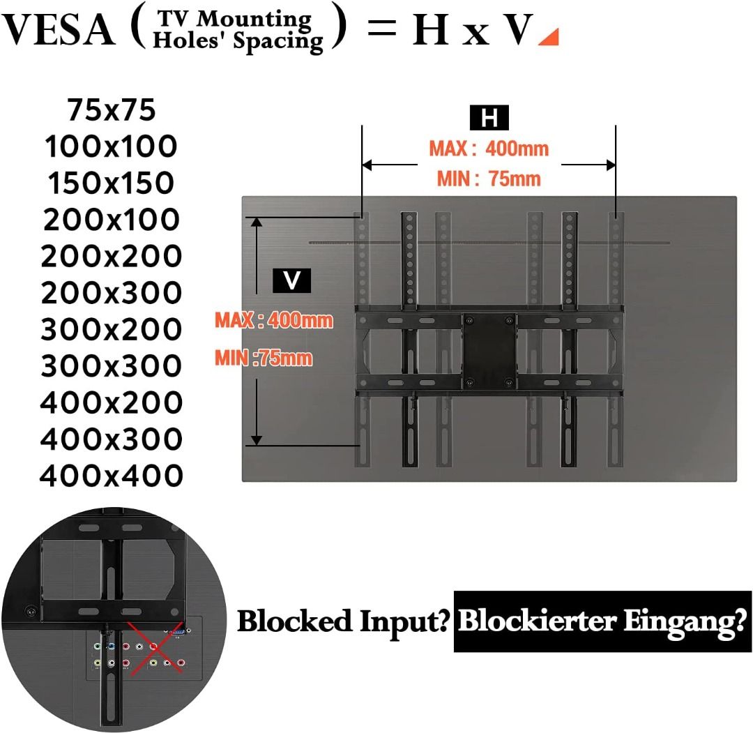 Amazon Brand Eono TV Bracket Wall Mount Swivel and Tilt for Most 26