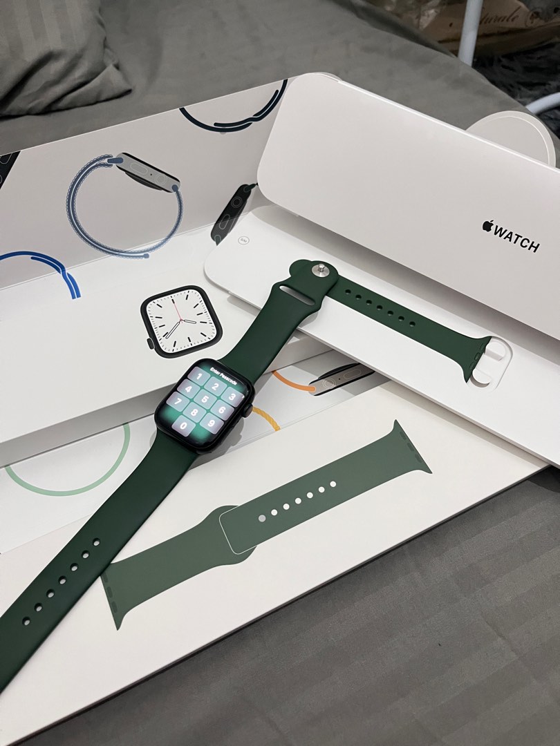 Apple Watch Series 7 44 MM Green Color in Good Condition, Mobile Phones ...