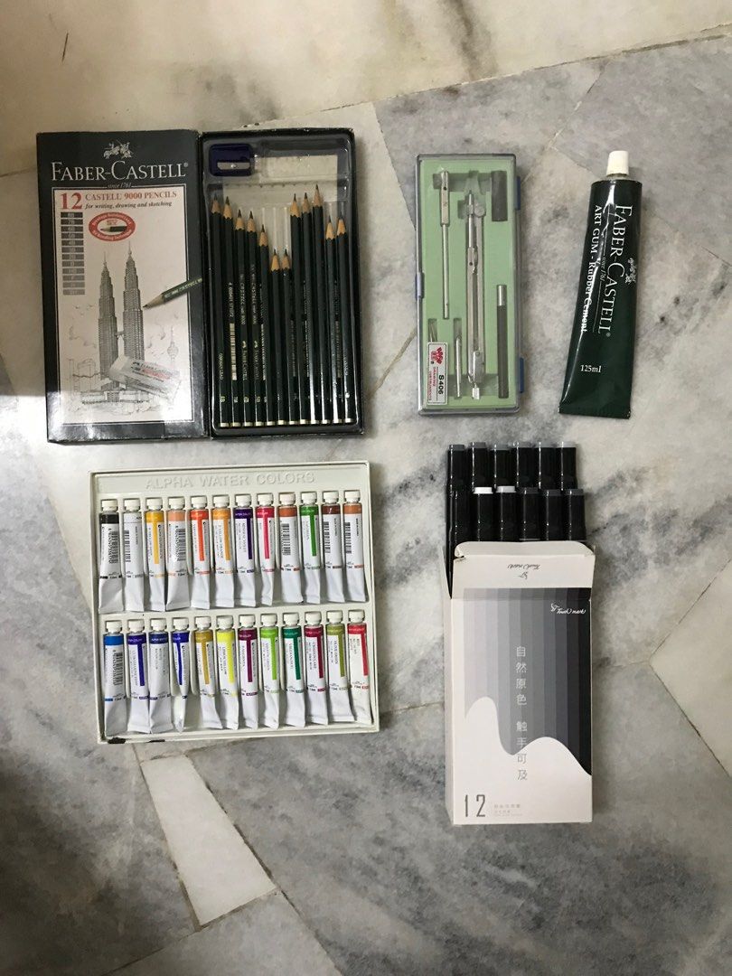 Architecture Drawing Kit C Art Materials, Hobbies & Toys, Stationery