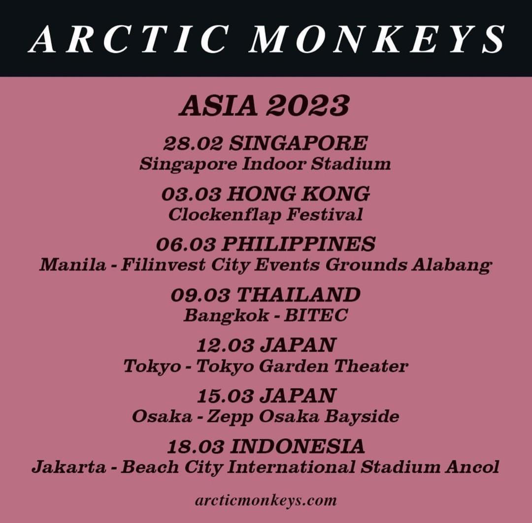 Arctic Monkeys Singapore, Tickets & Vouchers, Event Tickets on Carousell