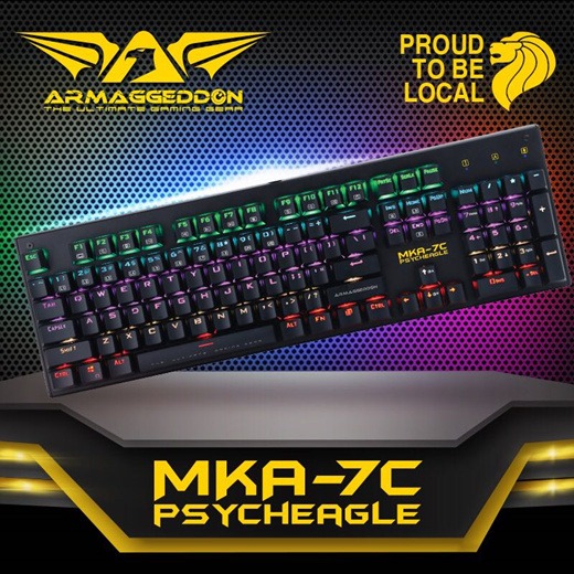 Armaggeddon MKA-7C Psycheagle Mechanical Keyboard, Computers & Tech ...