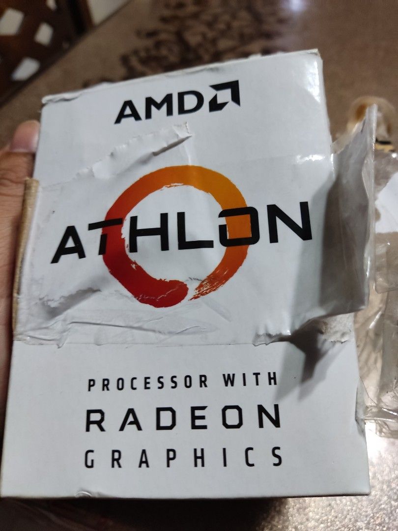 Athlon 3000g (Category: Computer Parts) located in Mataasnakahoy. Submitted by moniqueg222 (Listing ID 1209701590, Image 1). Description: athlon 3000g 2500 nalang rush complete with box and cooler rfs upgrade may warranty pa yan dop july 2023.
