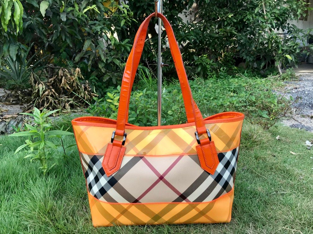 Burberry vinyl hot sale bag