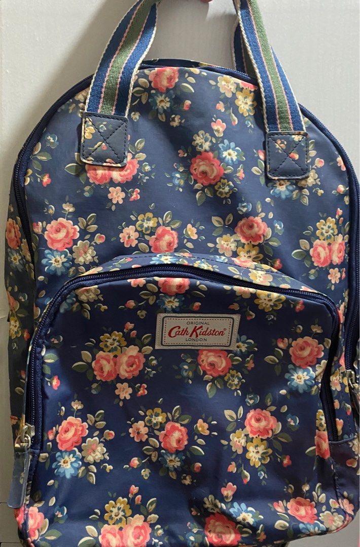 Cath kidston blue floral backpack cheap