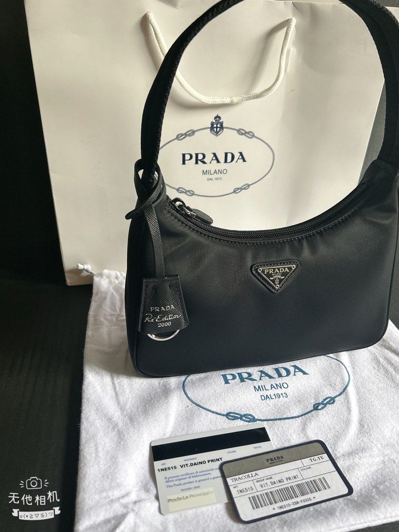 Authentic Prada 1NE515 Mini Re-Edition Shoulder Bag, Luxury, Bags & Wallets  on Carousell