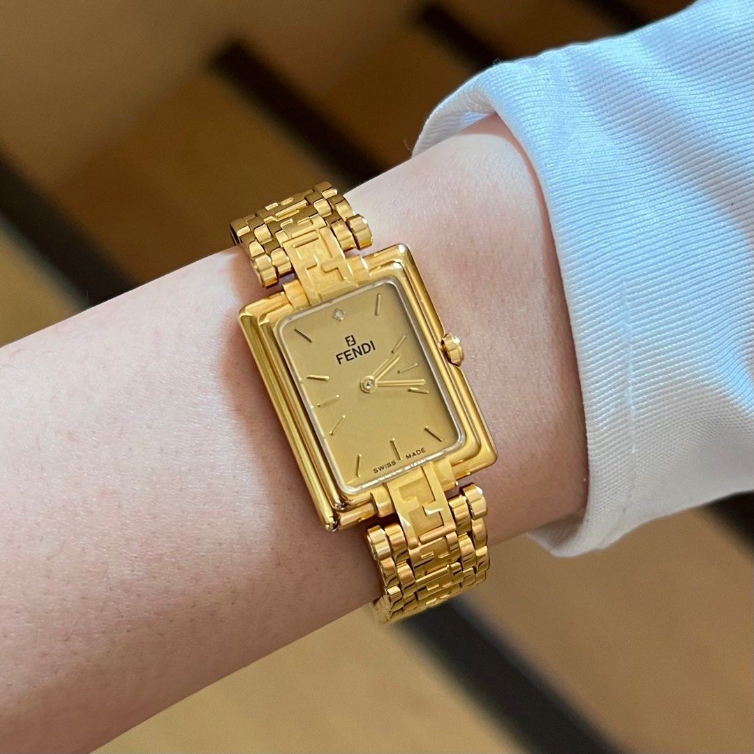 Fendi best sale gold watch