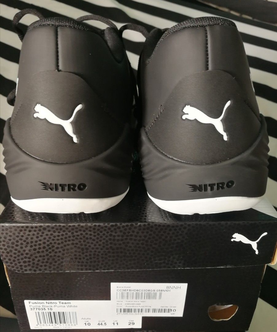 Authentic Puma Basketball shoes Fusion Nitro Team Black and White, Men