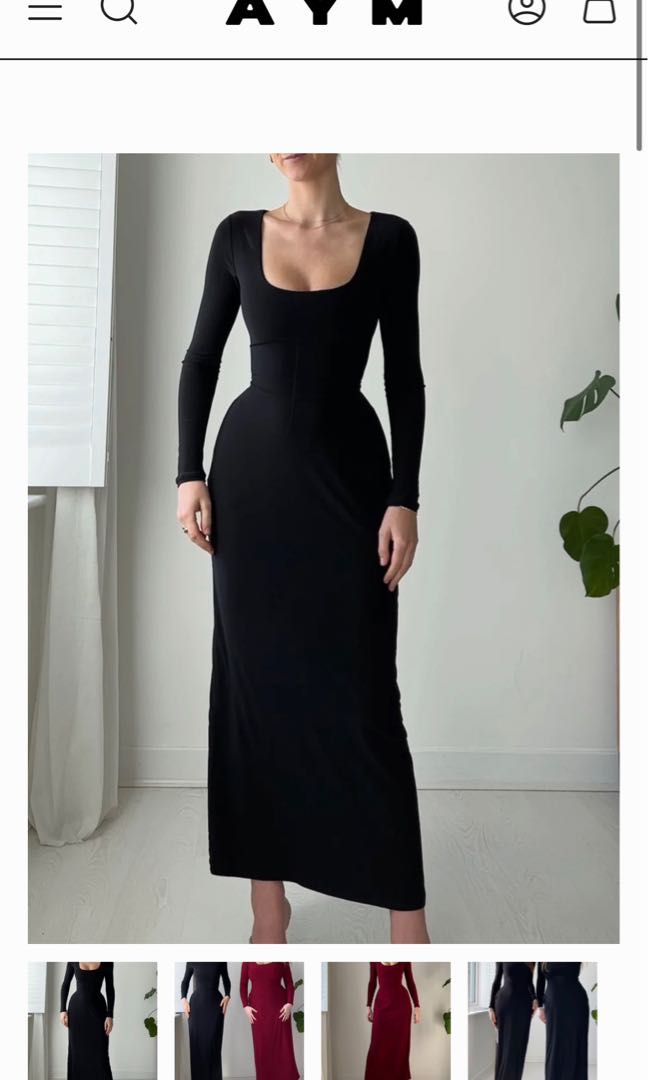 AYM Walter Reversible Maxi Dress Size S Black, Women's Fashion, Dresses &  Sets, Dresses on Carousell