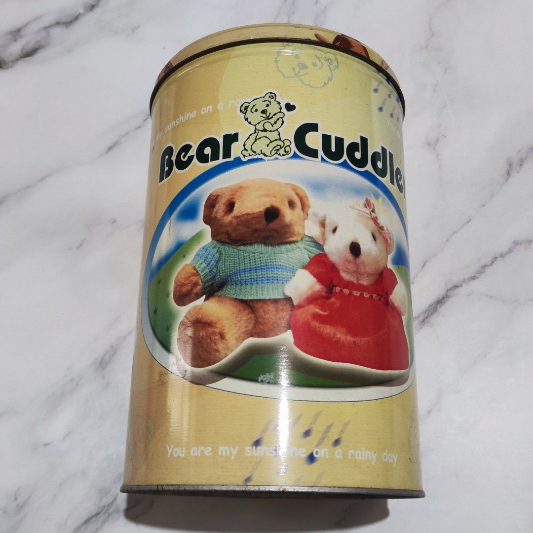 Bear Cuddler teddy bear in a can, Hobbies & Toys, Toys & Games on Carousell