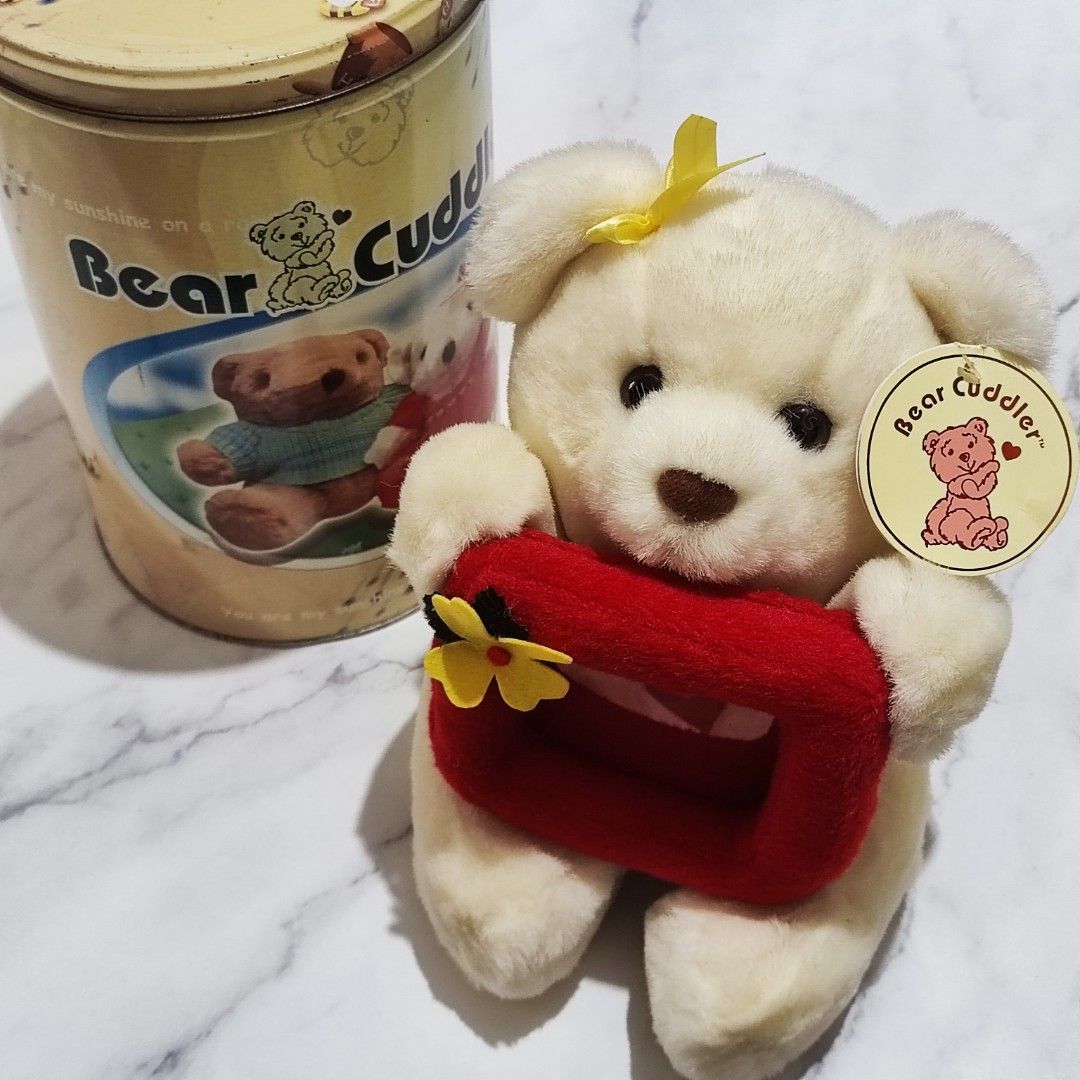 Bear Cuddler teddy bear in a can, Hobbies & Toys, Toys & Games on Carousell