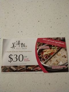 BEAUTY IN THE POT $30 OFF LUNCH VOUCHER
