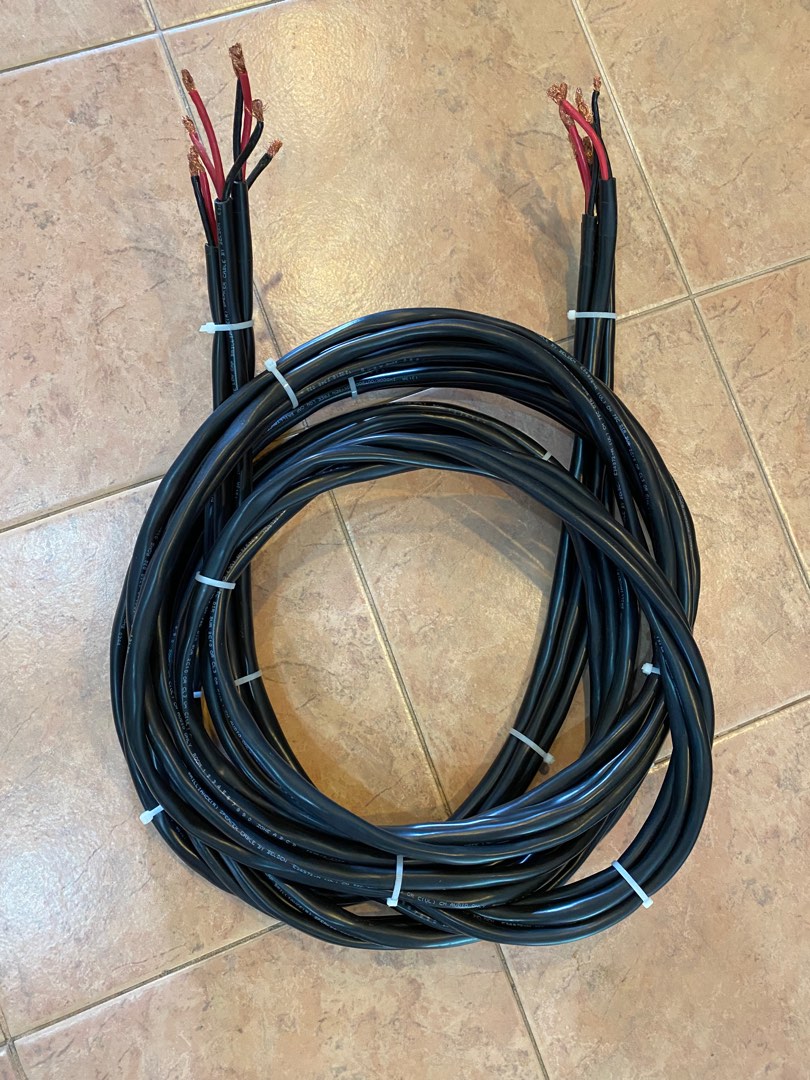 Belden Speaker Cables 5m x 4, Computers & Tech, Parts & Accessories
