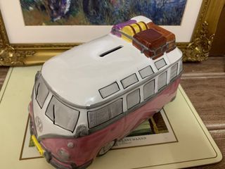 Big Ceramic Volkswagen Campervan Money Box