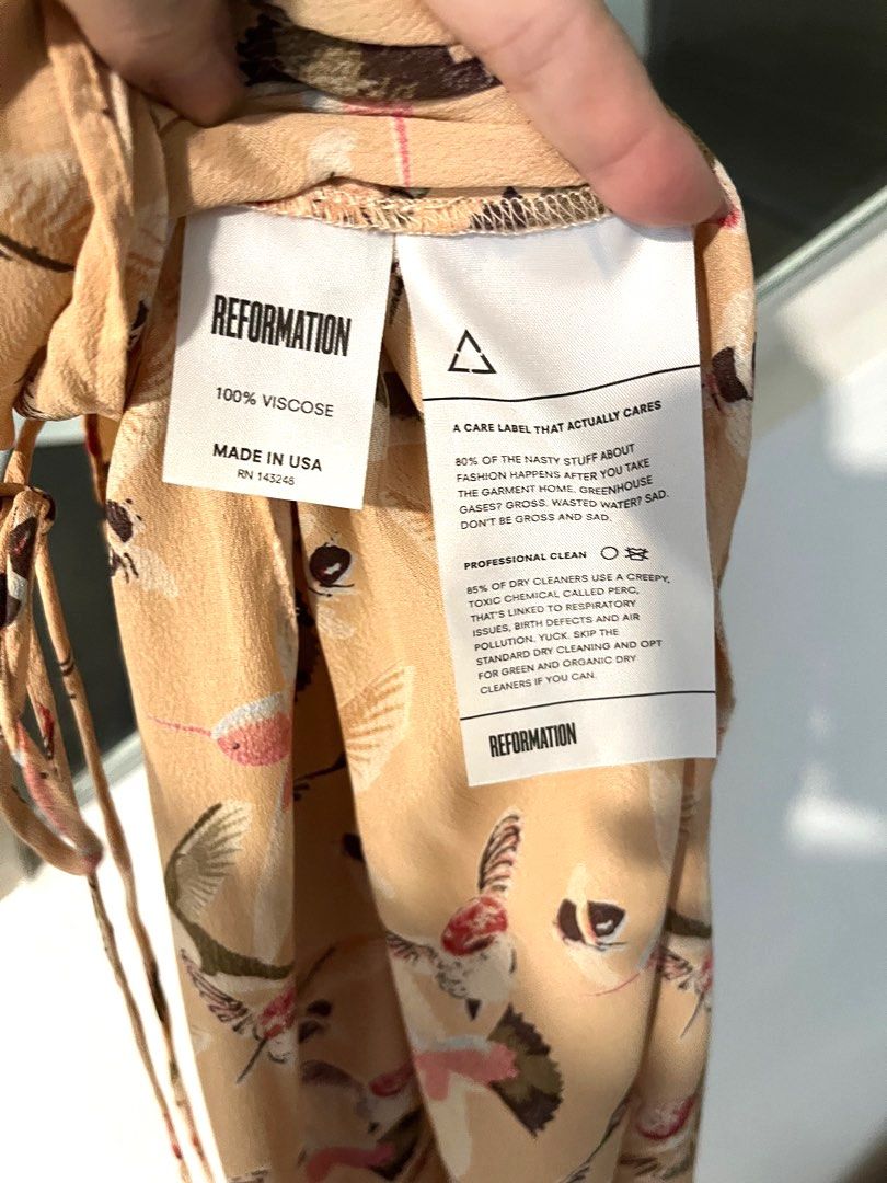 reformation bird dress