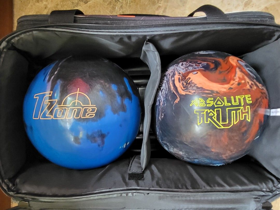 Bowling Ball Set 1 Reactive 1 NonReactive 2 Bowling Ball Roller