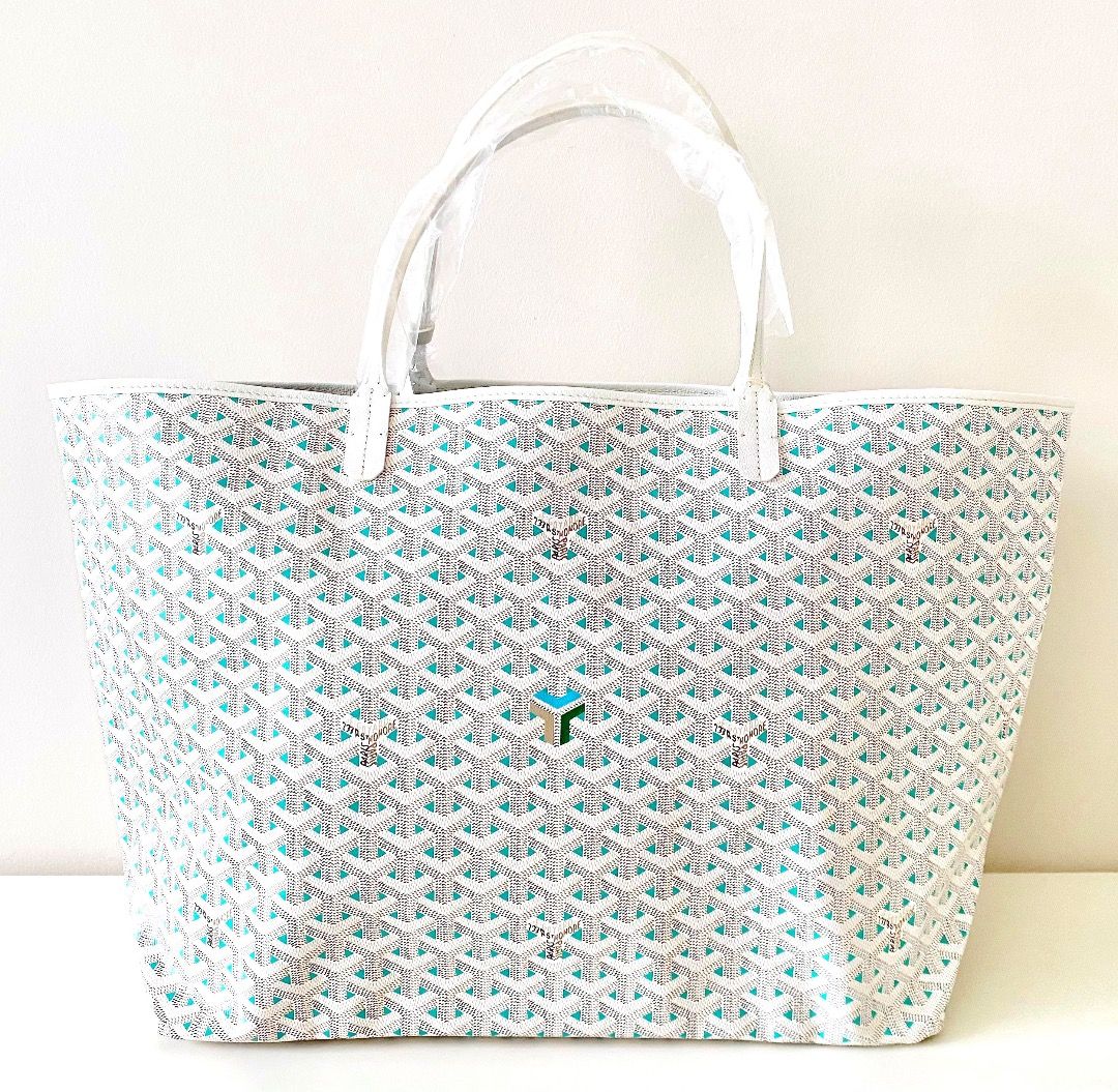 Goyard Goyardine Saint Louis Claire voie PM White Opaline