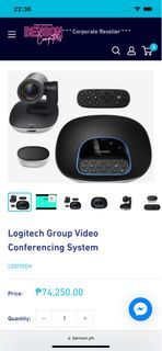 Brandnew Logitech Group video conferencing system