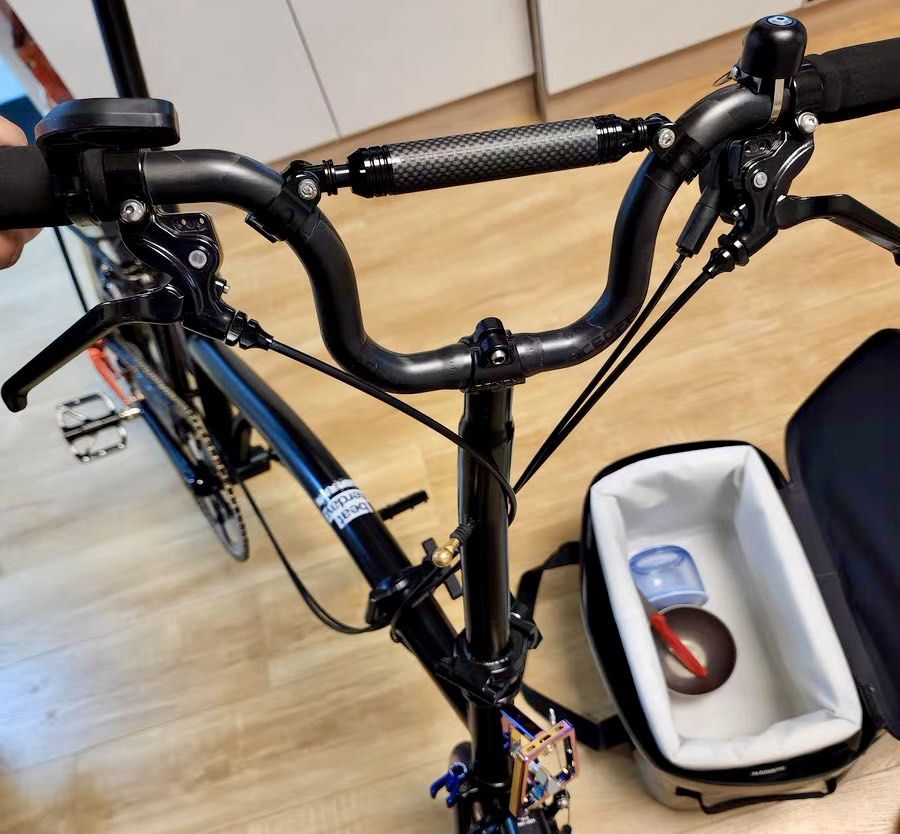 Brompton M Bar Brace Bridge Extender. Brompton M Bridge Handlebar