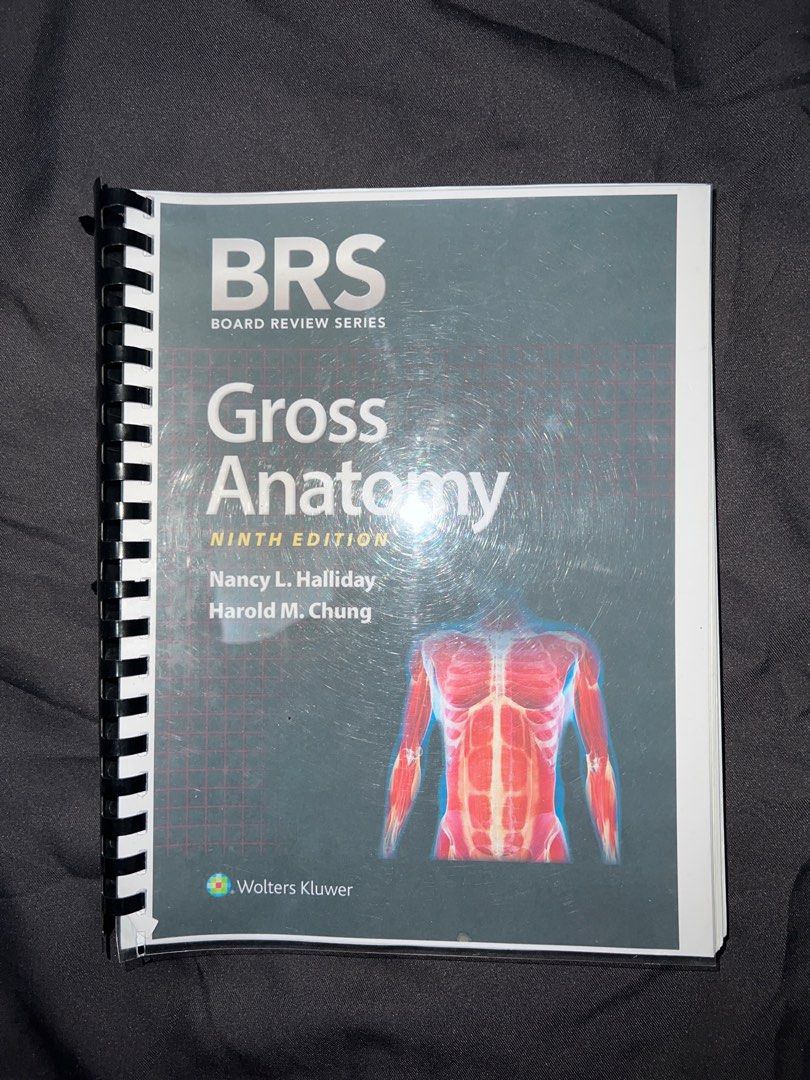 BRS Gross Anatomy (Category: Textbooks) located in Manila. Submitted by ziggykeltonbenjie (Listing ID 1209740066, Image 1). Description: BRS Gross Anatomy 9th edition Used this during the Oct 2022 PLE Highlights on review tests on chapter ends.