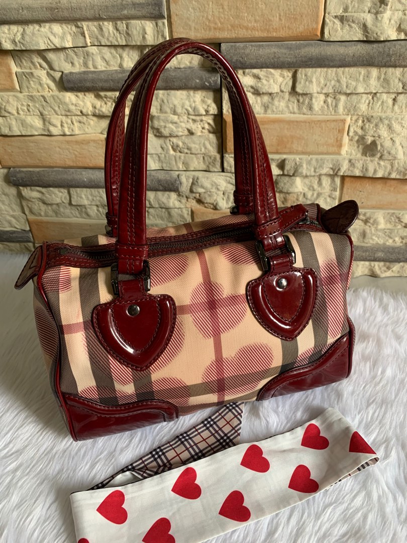 Burberry Heart Boston, Luxury, Bags & Wallets on Carousell