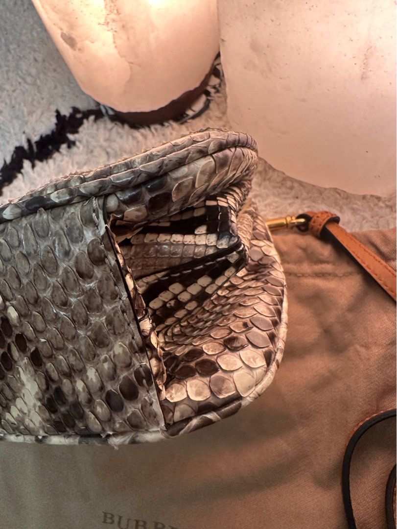 Burberry Python Skin Small Frame Bag
